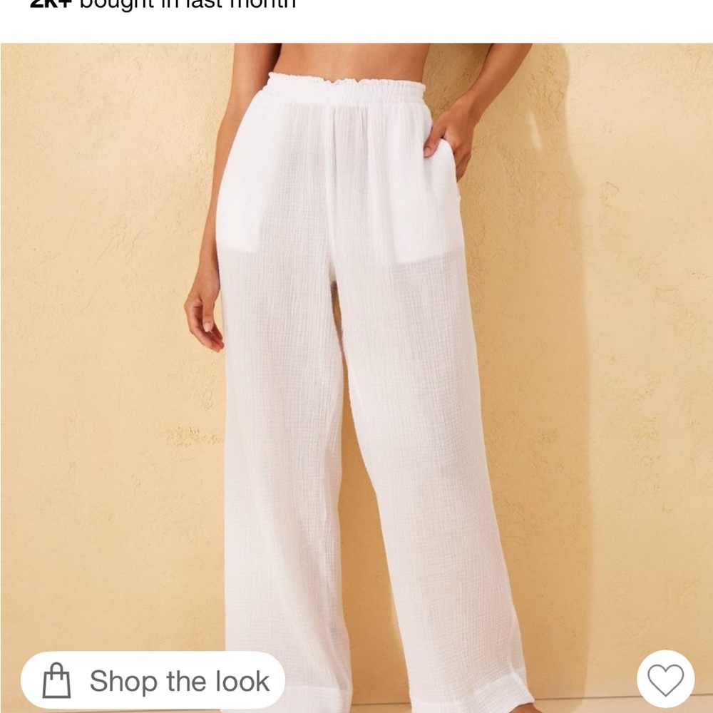 Target Women's White Wide Leg Pants